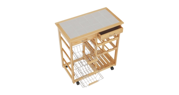 Servírovací stolek MANCAY, přírodní