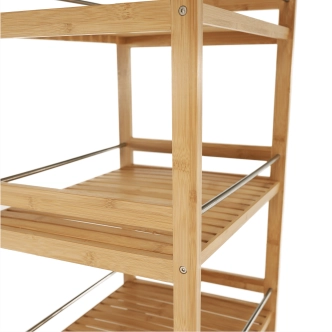 Servírovací vozík HYNAS, přírodní bambus