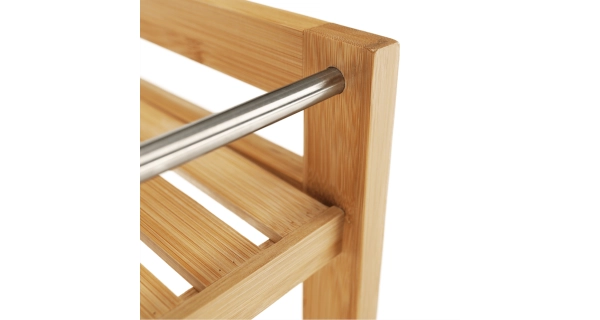 Servírovací vozík HYNAS, přírodní bambus