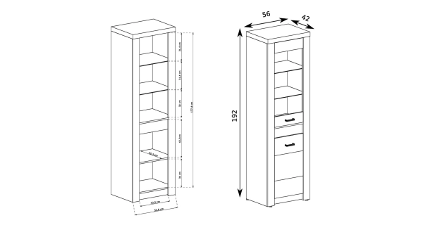 Sestava SWED 2, jasan bílý