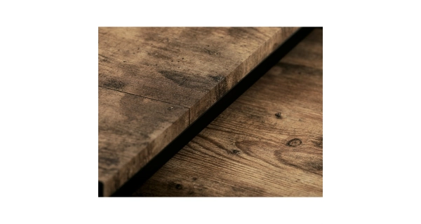 Set 2 ks stolků MOLAMEN II, dekor staré dřevo/černá