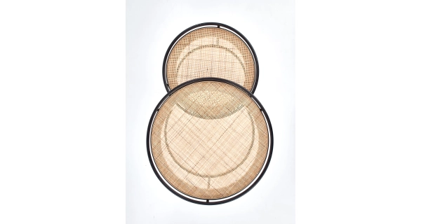 Set dvou odkládacích stolků MATHISON, přírodní/černá