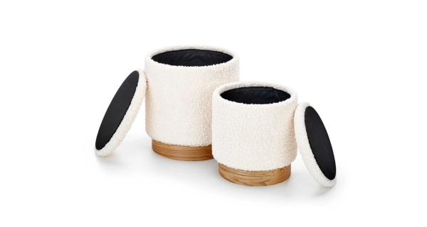 Set dvou taburetů CANIGOU, krémová