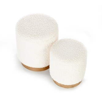 Set dvou taburetů CANIGOU, krémová