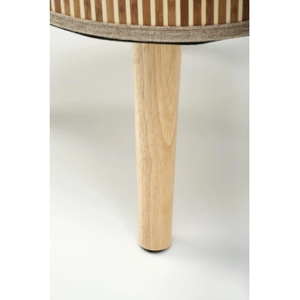 Set dvou taburetů WOOLLEY, béžová/přírodní