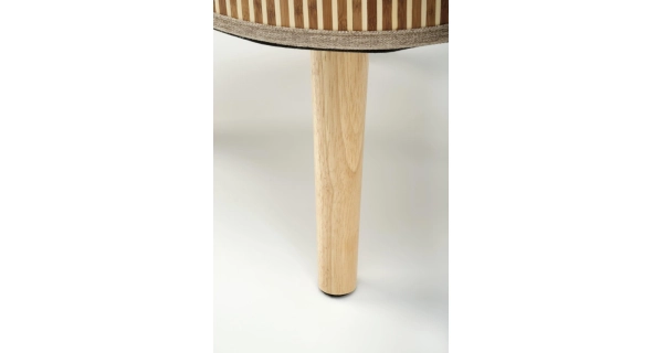 Set dvou taburetů WOOLLEY, béžová/přírodní