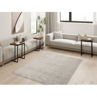 Set konferenčních stolků CANDICE, vlašský ořech/černá