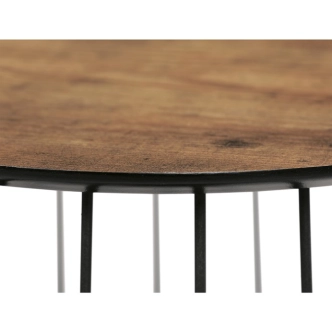 SET konferenčních stolků IGNAZIO, dekor staré dřevo/černá