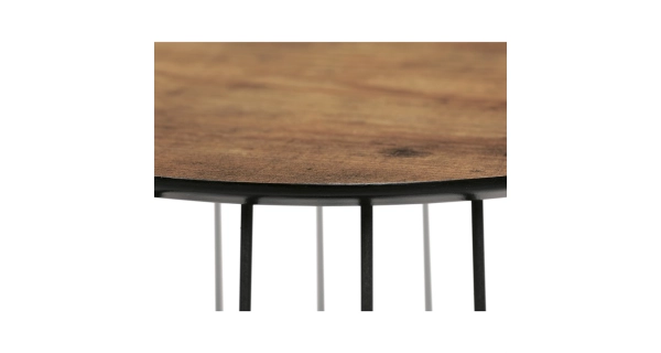 SET konferenčních stolků IGNAZIO, dekor staré dřevo/černá