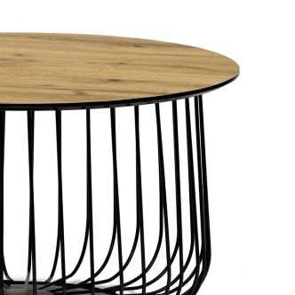 SET konferenčních stolků IGNAZIO, dub divoký/černá