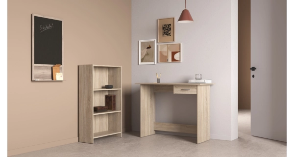 Set psacího stolu a knihovny TORMEN, dub kronberg DOPRODEJ