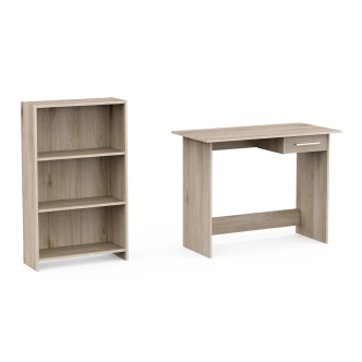 Set psacího stolu a knihovny TORMEN, dub kronberg DOPRODEJ