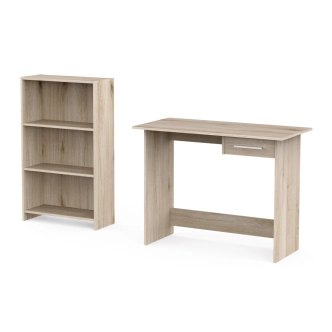 Set psacího stolu a knihovny TORMEN, dub kronberg DOPRODEJ