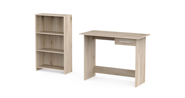 Set psacího stolu a knihovny TORMEN, dub kronberg DOPRODEJ