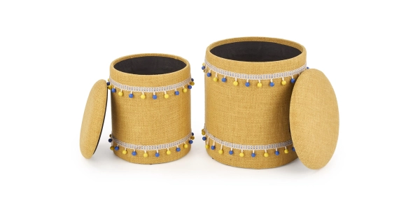 Set taburetů ALYONA, žlutá