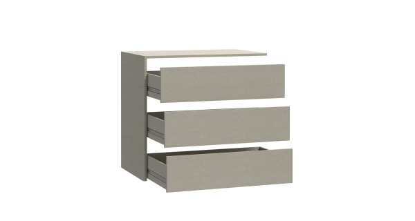 Set zásuvek do skříně KEBAN 220 cm - typ 1, šedá