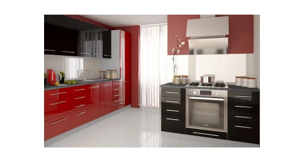 SHAULA, skříňka dolní D1d 50, korpus: grey, barva: rose red