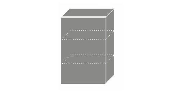 SHAULA, skříňka horní W2 50, korpus: grey, barva: black