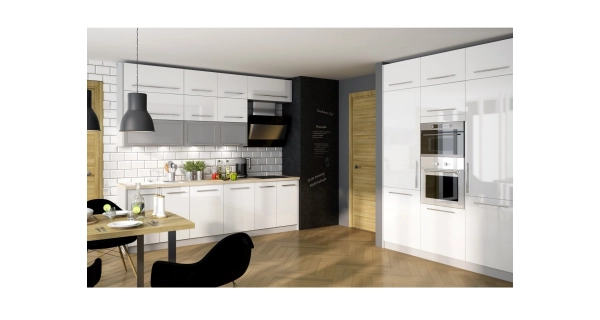 SHAULA, skříňka horní W4 30, korpus: grey, barva: white