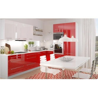 SHAULA, skříňka horní W4 50, korpus: grey, barva: white