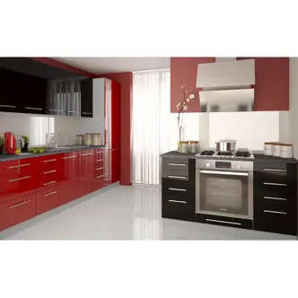 SHAULA, skříňka horní W4 60, korpus: grey, barva: rose red DOPRODEJ