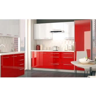 SHAULA, skříňka horní W4 90, korpus: grey, barva: white