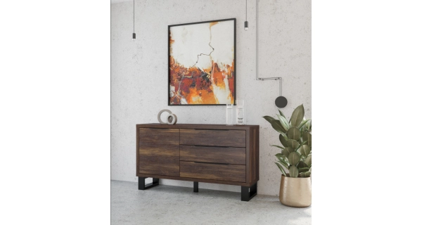 SIGUNI komoda 1D3S, dub wallace