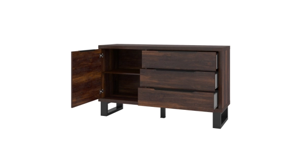 SIGUNI komoda 1D3S, dub wallace