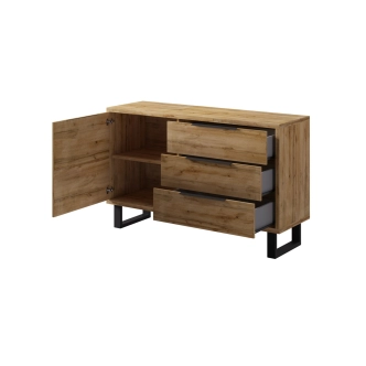 SIGUNI komoda 1D3S, dub wotan