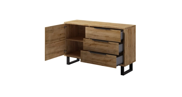 SIGUNI komoda 1D3S, dub wotan