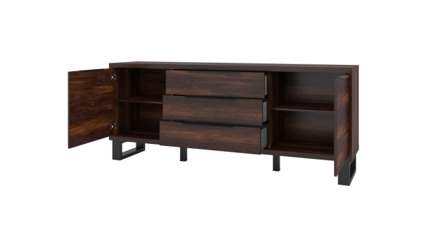 SIGUNI komoda 2D3S, dub wallace