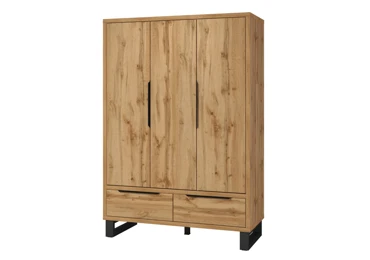 SIGUNI třídveřová skříň, dub wotan