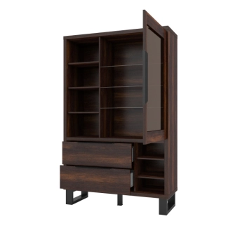 SIGUNI vitrína 1D2S, dub wallace