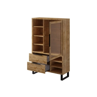 SIGUNI vitrína 1D2S, dub wotan