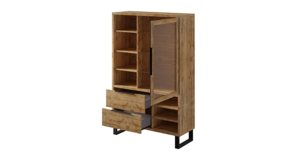 SIGUNI vitrína 1D2S, dub wotan