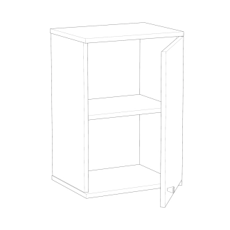 SIMONA 10, koupelnová skříňka horní, bílá