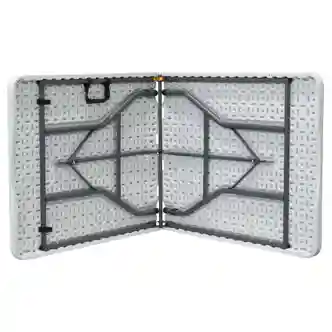 Skládací campingový stůl DRIVON 180x70, bílý