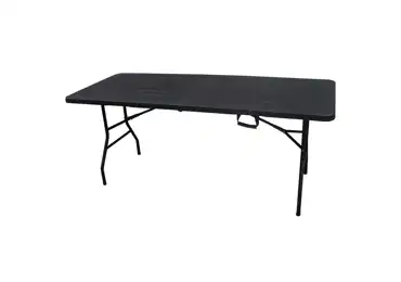 Skládací campingový stůl DRIVON 180x74, černý