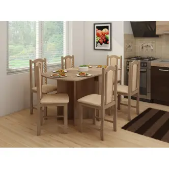 Skládací jídelní stůl BASHA 2, dub sonoma