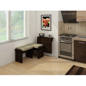 Skládací jídelní stůl BASHA 7, dub sonoma tmavý, 5 let záruka