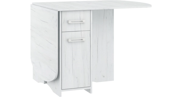 Skládací jídelní stůl BASHA X, craft bílý, 5 let záruka