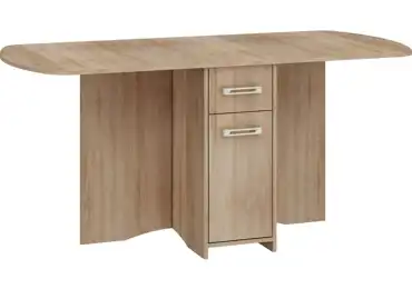 Skládací jídelní stůl BASHA X, dub sonoma