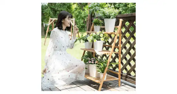 Skládací regál JEHUDA typ 1 + dárek, bambus