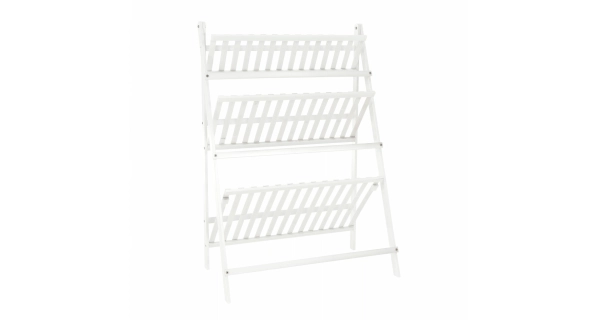 Skládací regál JEHUDA typ 1 + dárek, bílá