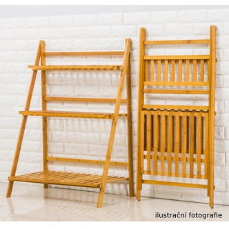 Skládací regál JEHUDA typ 2 + dárek, bílá