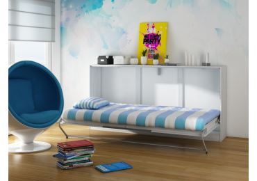 Sklápěcí postel CEDUNA, craft bílý/grafit, 5 let záruka