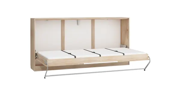 Sklápěcí postel CEDUNA, dub sonoma/bílá