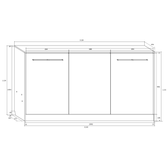 Sklápěcí postel CEDUNA, dub sonoma/modrá, 5 let záruka