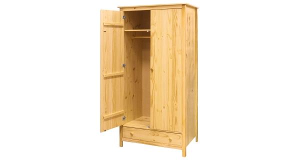 Skříň 2dveřová DWAYNE, masiv borovice