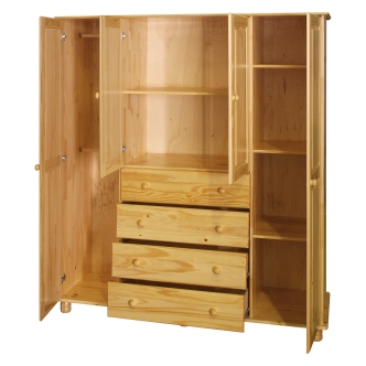 Skříň 4dveřová BRIGGS, lak